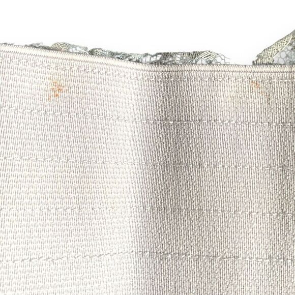 Yik Fung Vintage Y2K Gray Lace Corset Wide Statement Belt Leather Accents main image 7